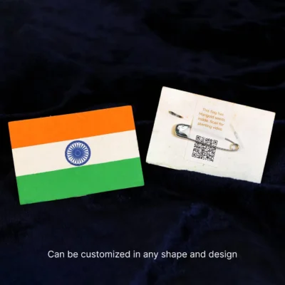 Buy Tricolour Plantable Eco Badge in bulk for Corporate Gifting | Corporate Gyft