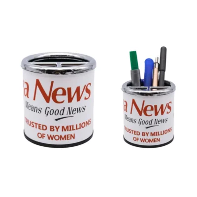 Buy Round Desk Pen Stand - White in bulk for Corporate Gifting | Corporate Gyft