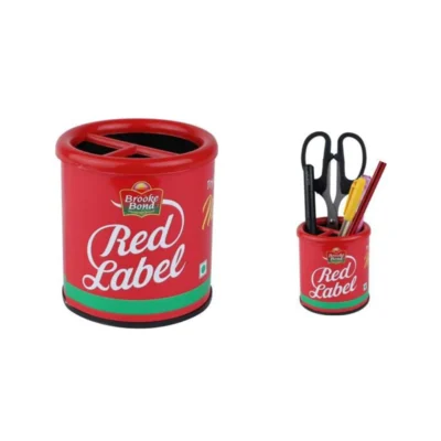 Buy Round Desk Pen Stand - Red in bulk for Corporate Gifting | Corporate Gyft