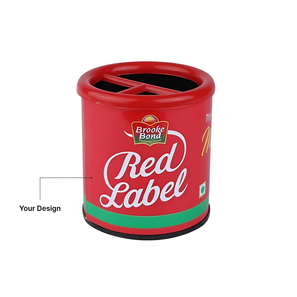 Round Desk Pen Stand - Red Buy Round Desk Pen Stand - Red in bulk for Corporate Gifting | Corporate Gyft