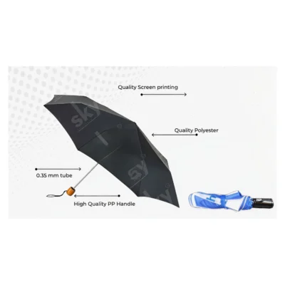 Buy 25 Inch Fiber Straight Auto Open Umbrella in bulk for Corporate Gifting | Corporate Gyft