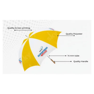 Buy 30 Inch 8 Rib Golf Classic Umbrella in bulk for Corporate Gifting | Corporate Gyft