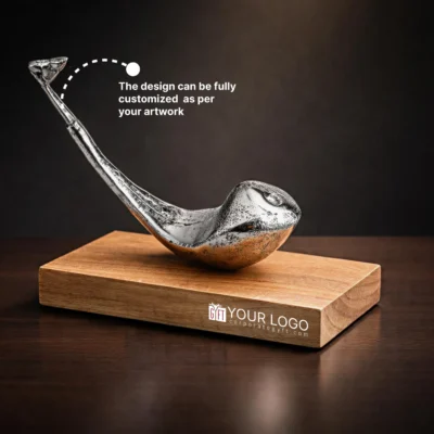 Buy Final Green Trophy in bulk for Corporate Gifting | Corporate Gyft