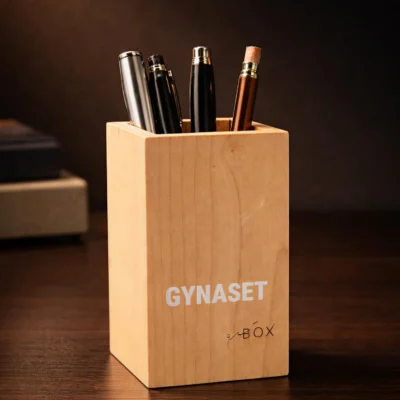 Buy WoodCrafted Pen Stand in bulk for Corporate Gifting | Corporate Gyft