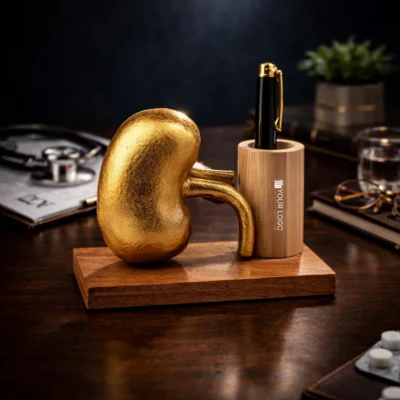 Buy RenalBase Wooden Pen Stand in bulk for Corporate Gifting | Corporate Gyft