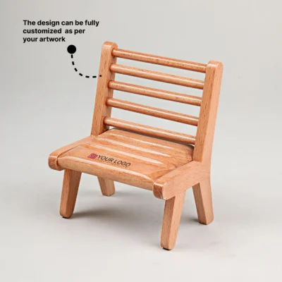Buy Wooden Chair Mobile Stand in bulk for Corporate Gifting | Corporate Gyft