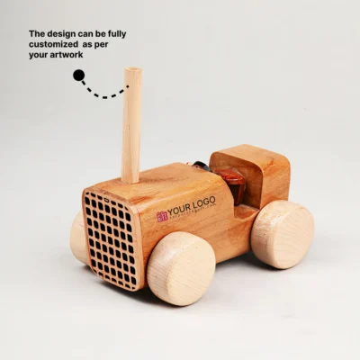 Buy Wooden Tractor Pen Holder in bulk for Corporate Gifting | Corporate Gyft