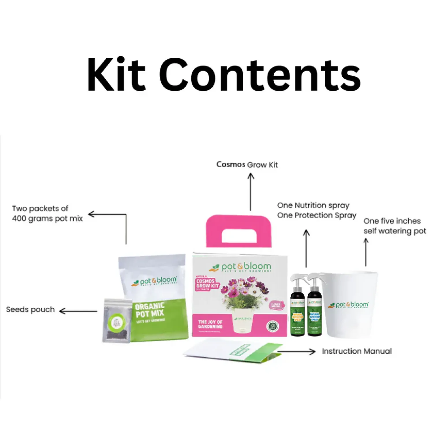 Vibrant Cosmos Garden Kit - Medium Buy Vibrant Cosmos Garden Kit - Medium in bulk for Corporate Gifting | Corporate Gyft