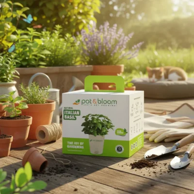 Buy Italian Basil Herb Garden Kit in bulk for Corporate Gifting | Corporate Gyft