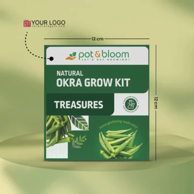 Buy Treasures Fresh Okra Garden Kit in bulk for Corporate Gifting | Corporate Gyft