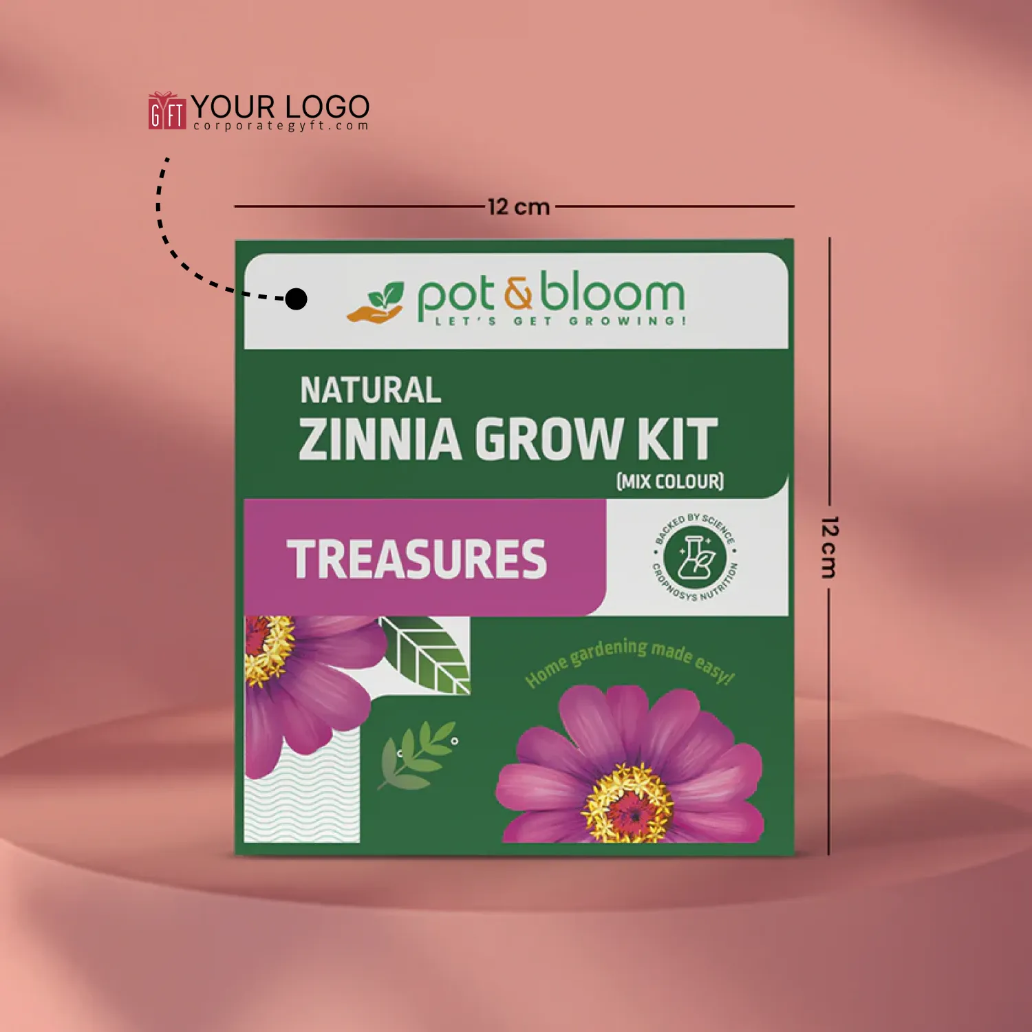 Treasures Vibrant Zinnia Kit Buy Treasures Vibrant Zinnia Kit in bulk for Corporate Gifting | Corporate Gyft