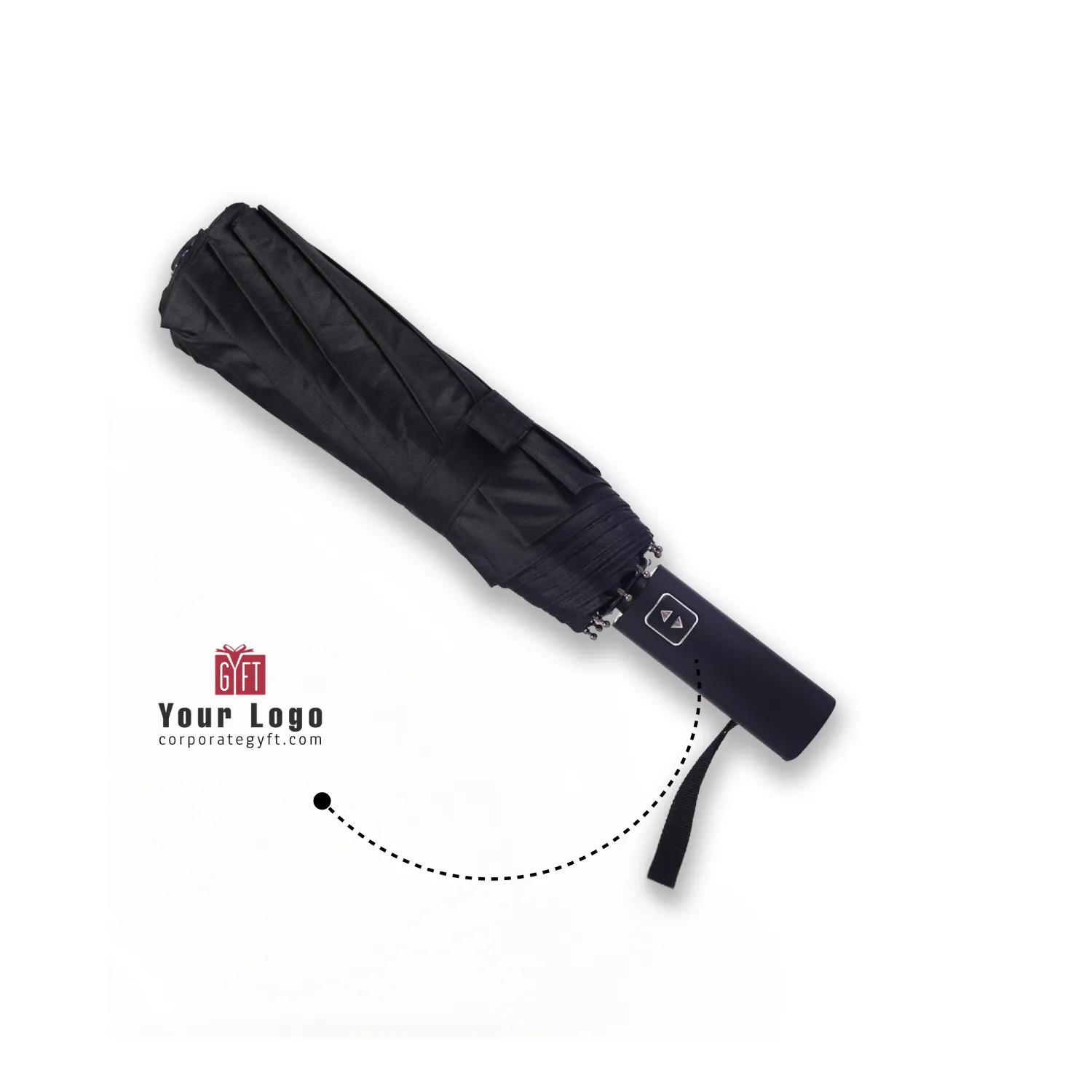 Monsoon Mate Umbrella - Black Buy Monsoon Mate Umbrella - Black in bulk for Corporate Gifting | Corporate Gyft
