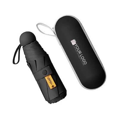 Buy Capsule Mini Umbrella - Black in bulk for Corporate Gifting | Corporate Gyft