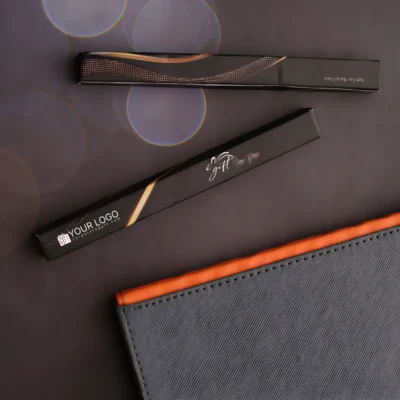 Buy Matte Black Corporate Pen Box in bulk for Corporate Gifting | Corporate Gyft