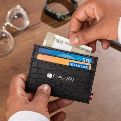 Buy Brussels Card Wallet-Black in bulk for Corporate Gifting | Corporate Gyft