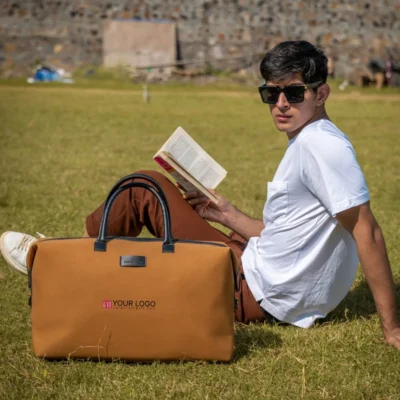 Buy Dexter Duffle Bag - Brown in bulk for Corporate Gifting | Corporate Gyft