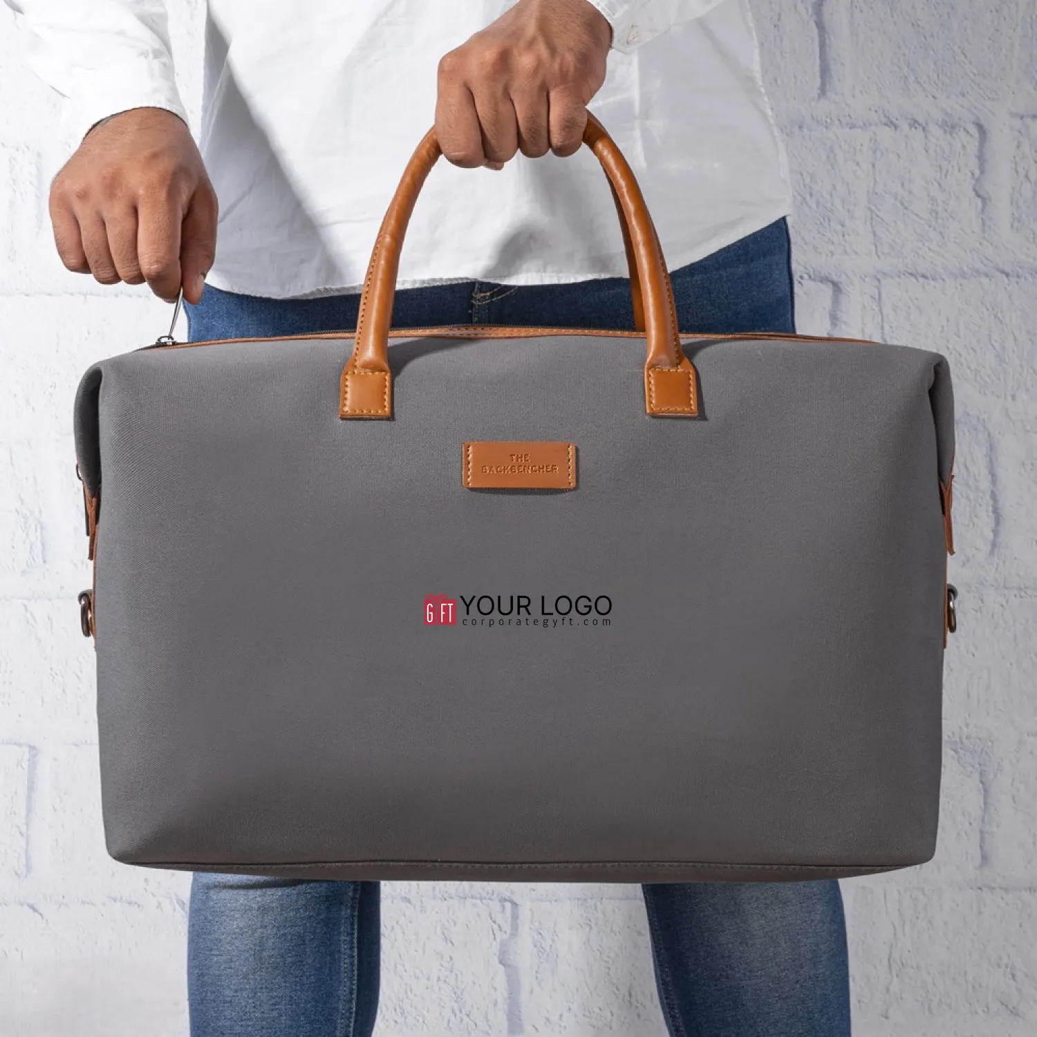 Dexter Duffle Bag - Grey Buy Dexter Duffle Bag - Grey in bulk for Corporate Gifting | Corporate Gyft