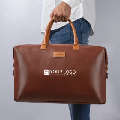 Buy Dominic Duffle Bag - Brown in bulk for Corporate Gifting | Corporate Gyft