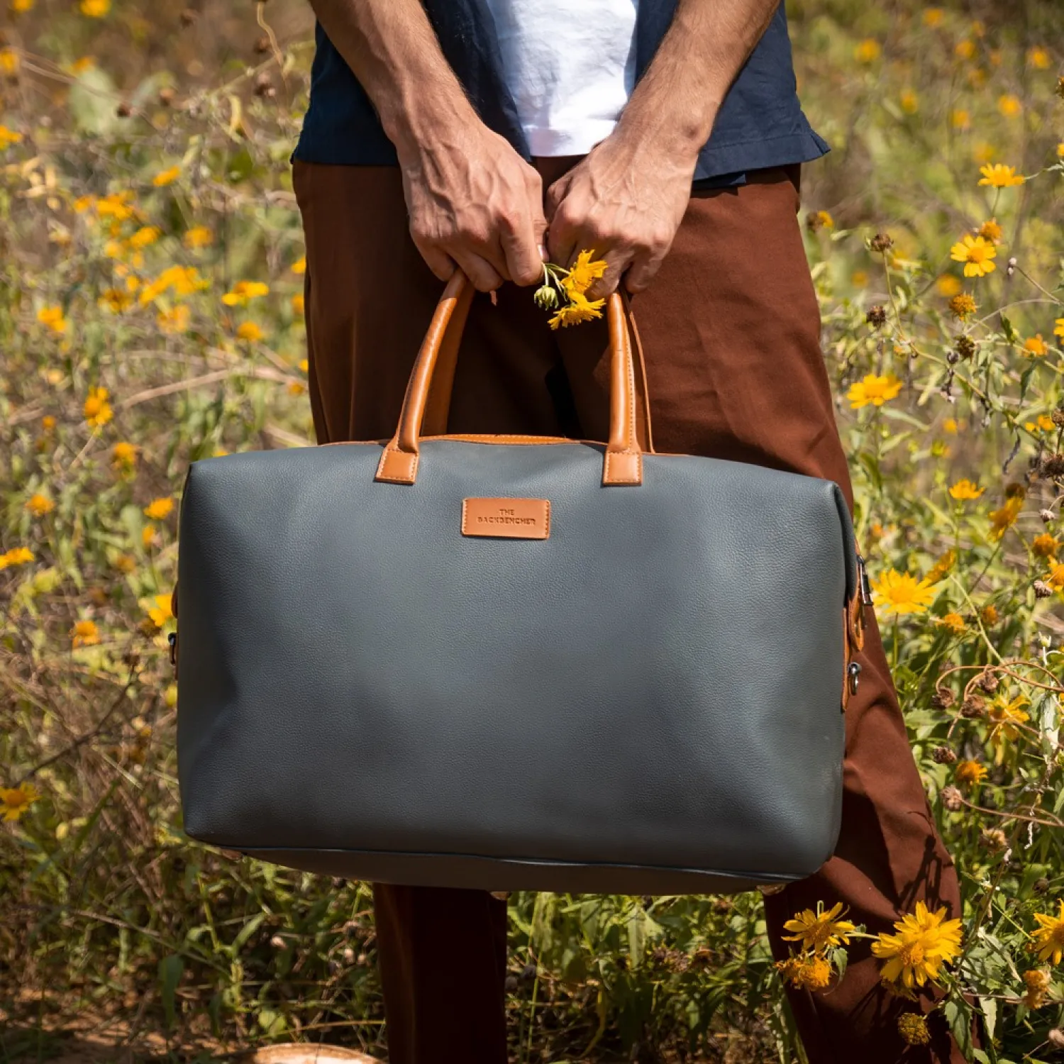 Dominic Duffle Bag - Grey Buy Dominic Duffle Bag - Grey in bulk for Corporate Gifting | Corporate Gyft
