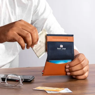 Buy Stylish Frankfurt Wallet - Blue in bulk for Corporate Gifting | Corporate Gyft