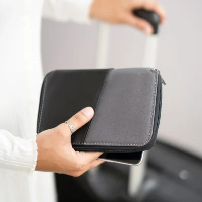 Buy Henry Executive Travel Wallet - Grey in bulk for Corporate Gifting | Corporate Gyft