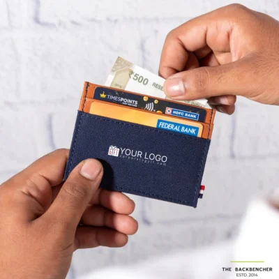 Buy Houston Card Wallet - Blue in bulk for Corporate Gifting | Corporate Gyft