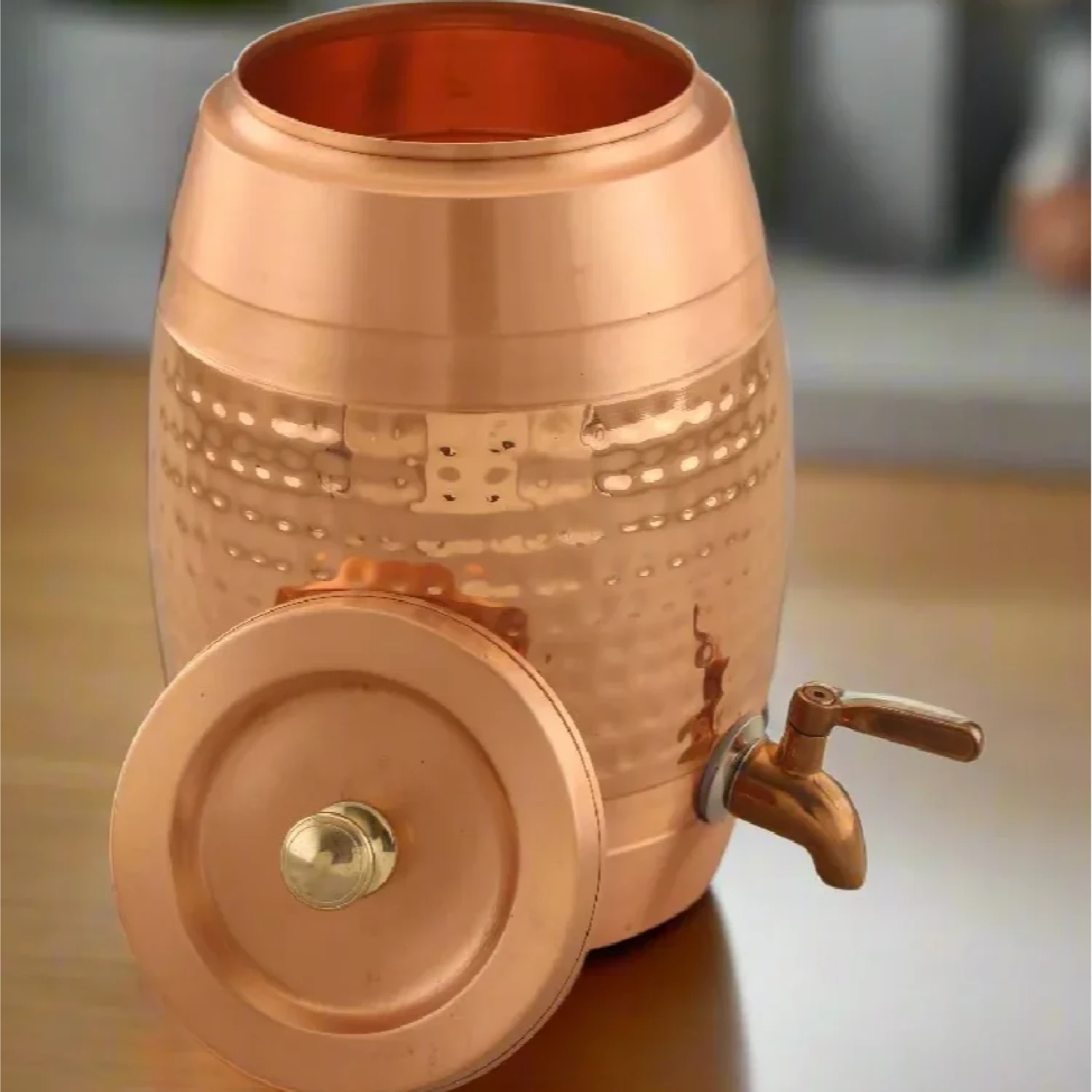 Barel Matka Antique Hammered Dispenser Buy Barel Matka Antique Hammered Dispenser in bulk for Corporate Gifting | Corporate Gyft