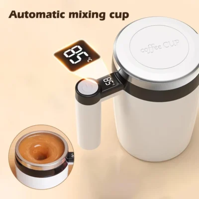 Buy Cognivox Smart LCD Self Mixing Mug - White in bulk for Corporate Gifting | Corporate Gyft