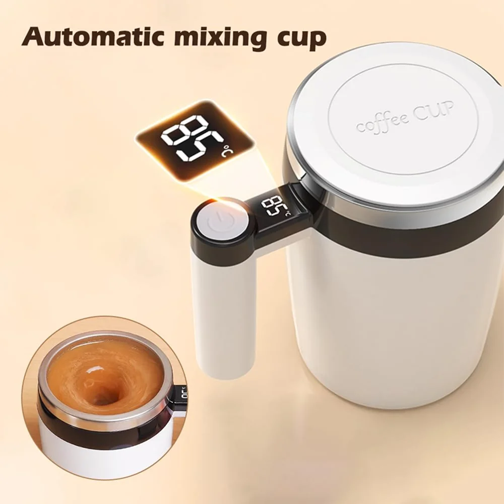Cognivox Smart LCD Self Mixing Mug - Black Buy Cognivox Smart LCD Self Mixing Mug - Black in bulk for Corporate Gifting | Corporate Gyft