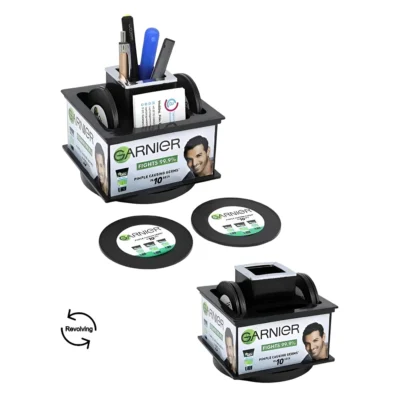 Buy Executive Desk Organizer with Coaster Set in bulk for Corporate Gifting | Corporate Gyft