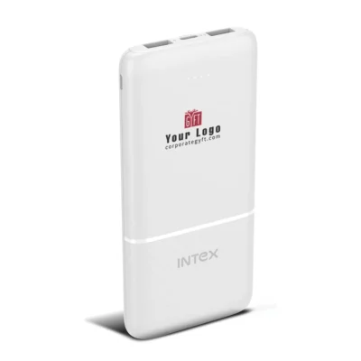 Buy Intex Strong Blaze 10K Poly Powerbank - White in bulk for Corporate Gifting | Corporate Gyft