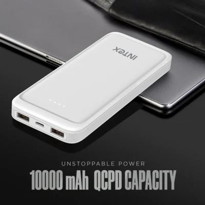 Buy Intex Strong Blaze 10K Power Bank - White in bulk for Corporate Gifting | Corporate Gyft