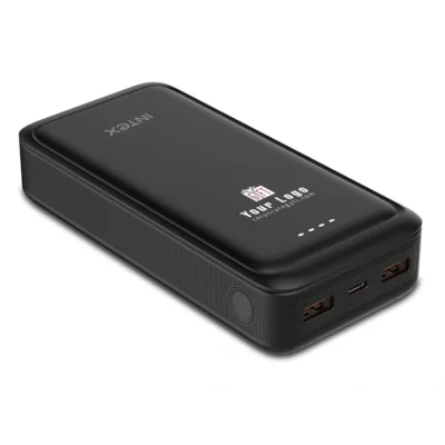 Buy Intex Strong Blaze QC PD 20K Powerbank - Black in bulk for Corporate Gifting | Corporate Gyft