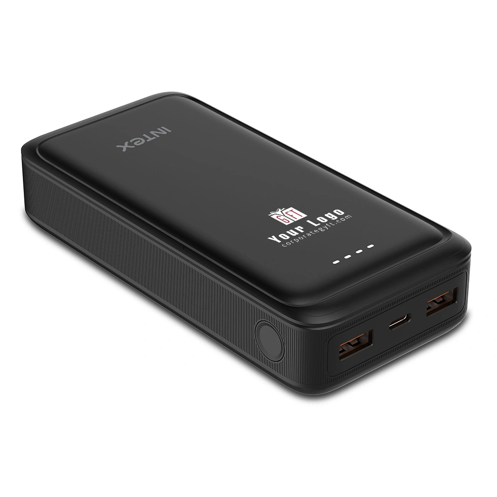 Intex Strong Blaze QC PD 20K Powerbank - Black Buy Intex Strong Blaze QC PD 20K Powerbank - Black in bulk for Corporate Gifting | Corporate Gyft
