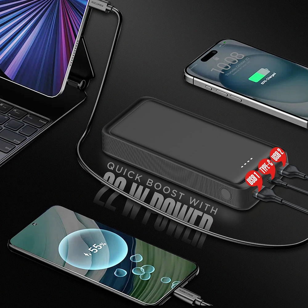 Intex Strong Blaze QC PD 20K Powerbank - Black Buy Intex Strong Blaze QC PD 20K Powerbank - Black in bulk for Corporate Gifting | Corporate Gyft