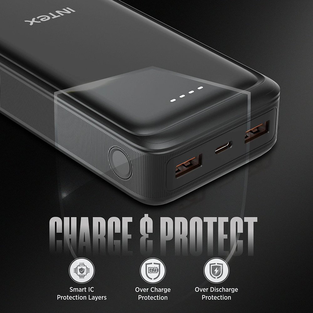 Intex Strong Blaze QC PD 20K Powerbank - Black Buy Intex Strong Blaze QC PD 20K Powerbank - Black in bulk for Corporate Gifting | Corporate Gyft