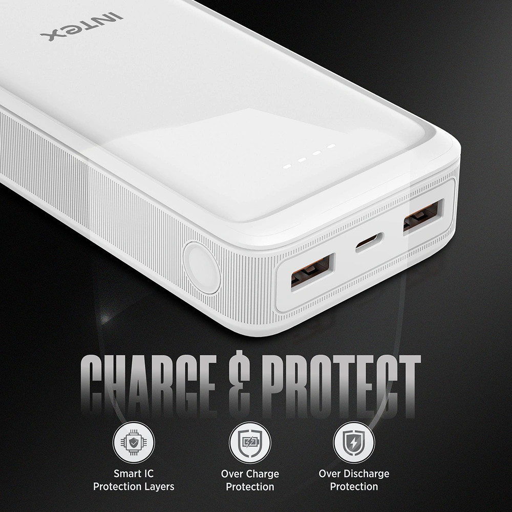 Intex Strong Blaze QC PD 20K Powerbank - White Buy Intex Strong Blaze QC PD 20K Powerbank - White in bulk for Corporate Gifting | Corporate Gyft