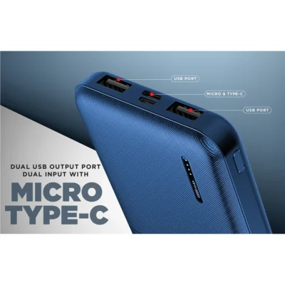 Buy Intex Strong Rhino 20K Powerbank - Navy Blue in bulk for Corporate Gifting | Corporate Gyft