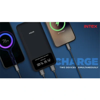 Buy Intex Strong Rhino QC PD 10K Powerbank - Black in bulk for Corporate Gifting | Corporate Gyft