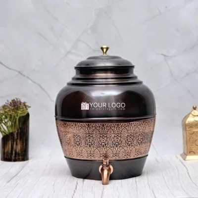 Buy Kulfi Matka Antique Etching Dispenser in bulk for Corporate Gifting | Corporate Gyft