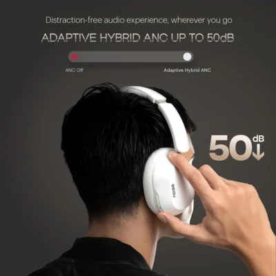 Buy Noise AirWave Max 5 ANC Headphones - White in bulk for Corporate Gifting | Corporate Gyft