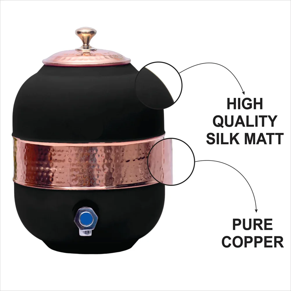 Heritage Regular Matka Black Dispenser Buy Heritage Regular Matka Black Dispenser in bulk for Corporate Gifting | Corporate Gyft