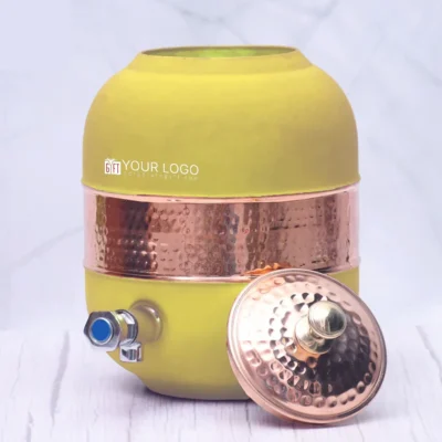 Buy Heritage Regular Matka Yellow Dispenser in bulk for Corporate Gifting | Corporate Gyft