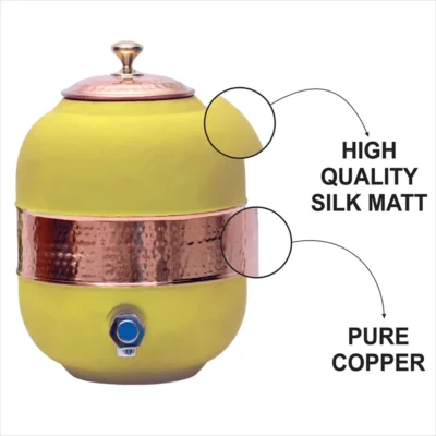 Buy Heritage Regular Matka Yellow Dispenser in bulk for Corporate Gifting | Corporate Gyft