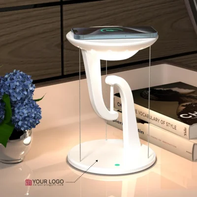 Buy LED Bedside Lamp with Wireless Charger in bulk for Corporate Gifting | Corporate Gyft
