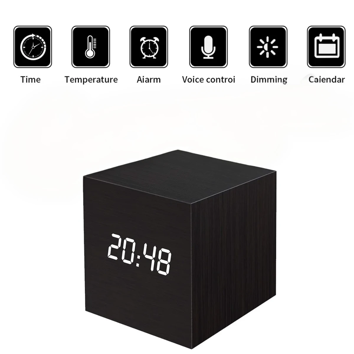 Square LED Digital Wood Clock Buy Square LED Digital Wood Clock in bulk for Corporate Gifting | Corporate Gyft