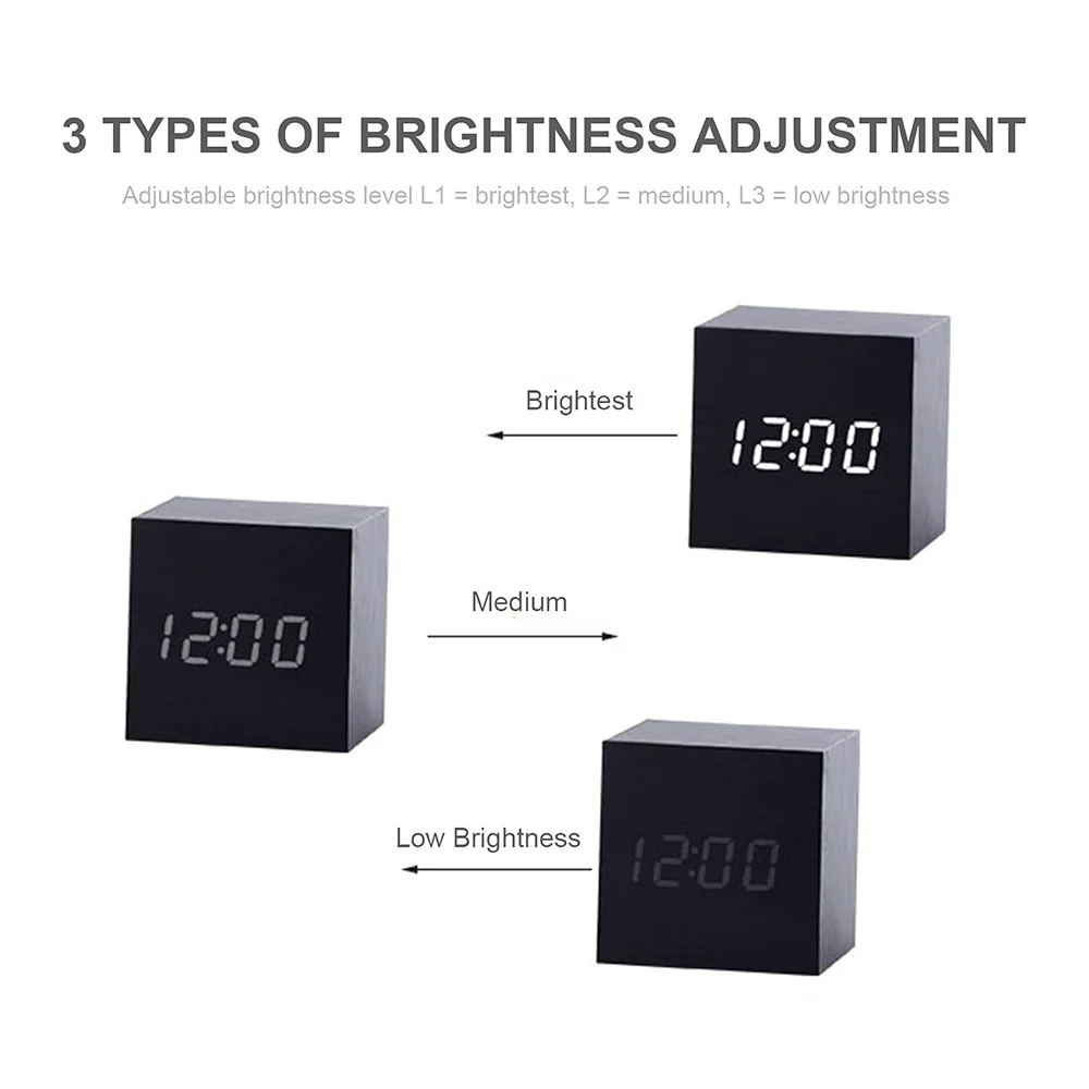 Square LED Digital Wood Clock Buy Square LED Digital Wood Clock in bulk for Corporate Gifting | Corporate Gyft
