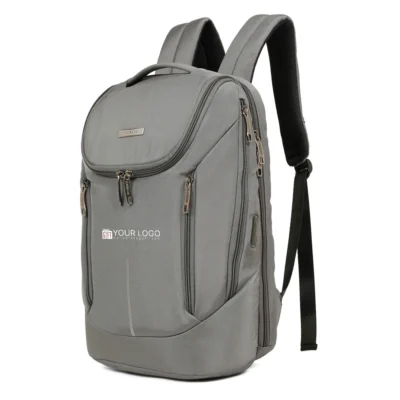 Buy Teakwood Abgar Smart Backpack - Grey in bulk for Corporate Gifting | Corporate Gyft