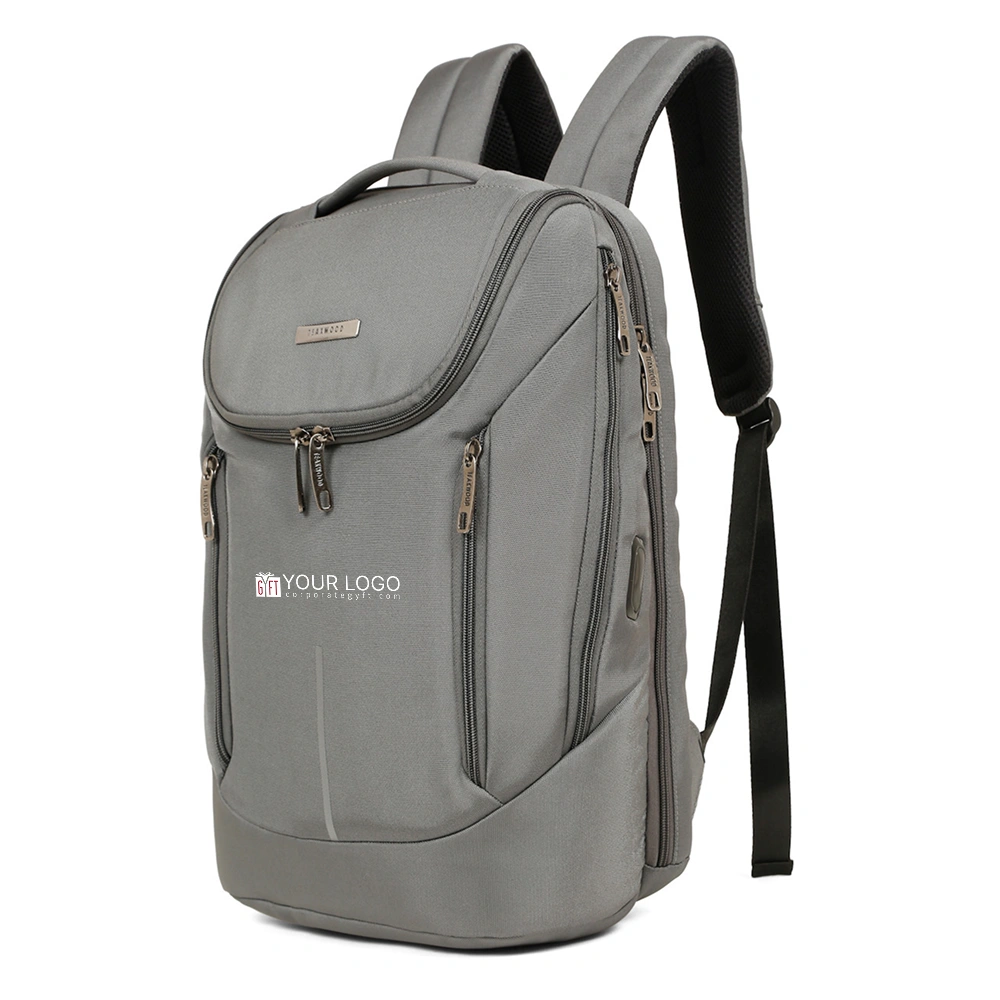 Teakwood Abgar Smart Backpack - Grey Buy Teakwood Abgar Smart Backpack - Grey in bulk for Corporate Gifting | Corporate Gyft