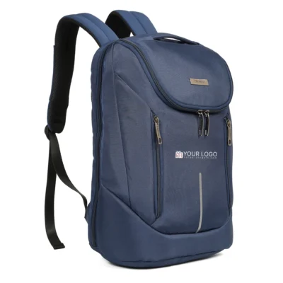 Buy Teakwood Abgar Smart Backpack - Navy Blue in bulk for Corporate Gifting | Corporate Gyft